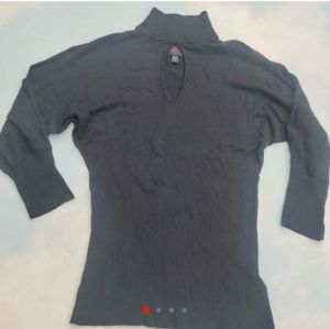 Bebe Sweater Top Keyhole Cut out